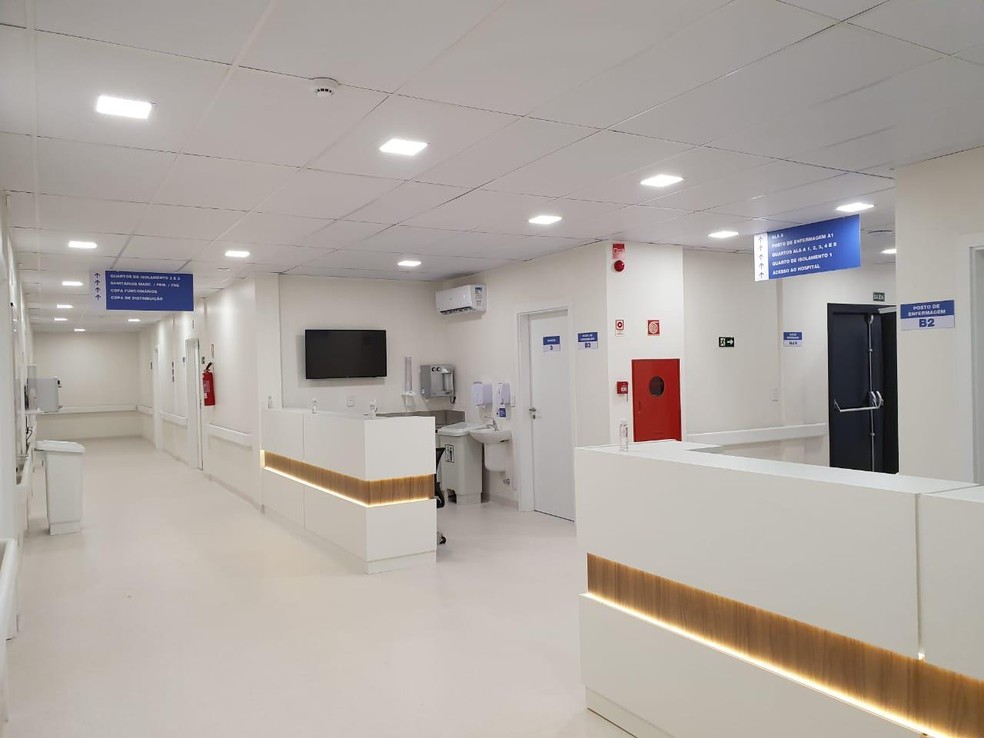 Parte interna do Hospital Regional da Ceilândia. — Foto:  Foto: Divulgação TecVerde