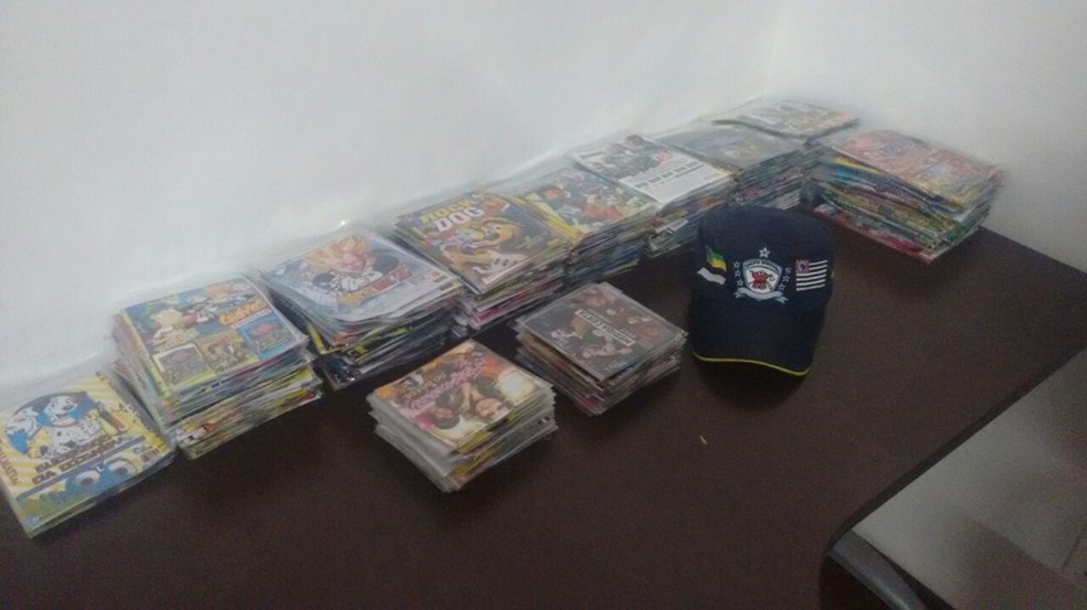 Dupla que comercializava as mídias conseguiu fugir (Foto: Divulgação/Guarda Civil Municipal)