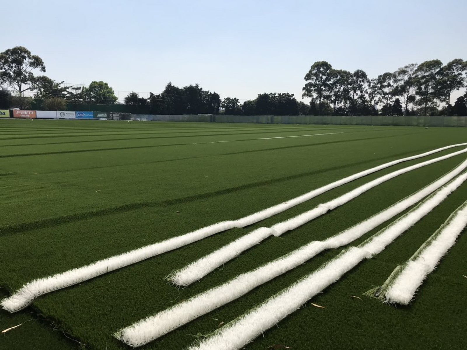 Palmeiras entra em última etapa de instalação de campo sintético na Academia de Futebol