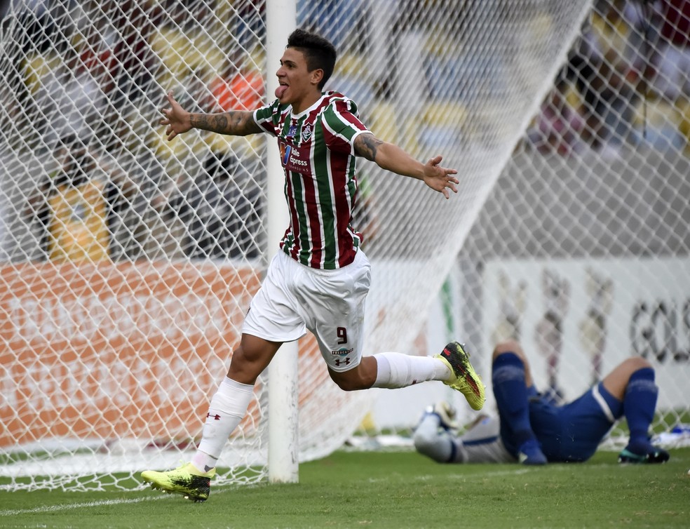 Pedro Ã© o artilheiro do Brasileiro (5 gols) e do Flu em 2018 (13 gols) (Foto: AndrÃ© DurÃ£o)