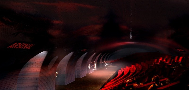 Estação fantasma vira teatro em redesenho feito por arquitetos (Foto: Reprodução)
