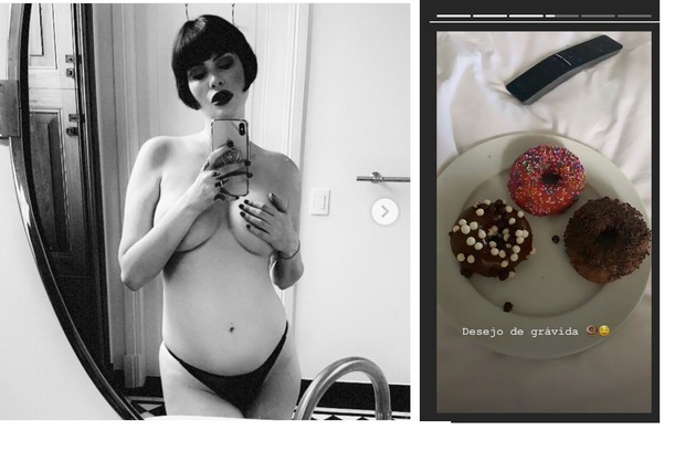 Grávida de cinco meses, Mayana Moura vem sentindo desejo de comer Donuts (Foto: Reprodução/Instagram)