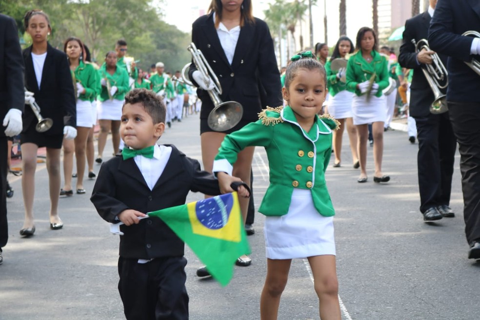 Desfile do 7 de Setembro em Teresina. — Foto: José Marcelo/G1