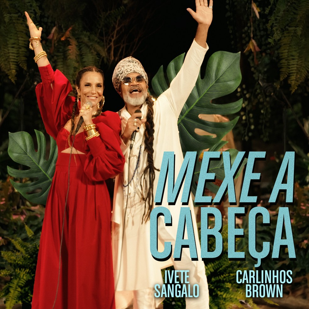 Capa do single 'Mexe a cabeça', de Ivete Sangalo com Carlinhos Brown — Foto: Divulgação