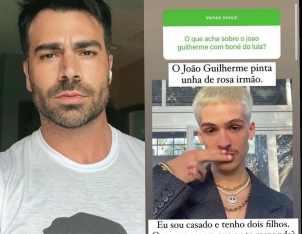 João Guilherme rebate Rodrigão após ser criticado por usar esmalte rosa (Foto: Reprodução do Instagram)