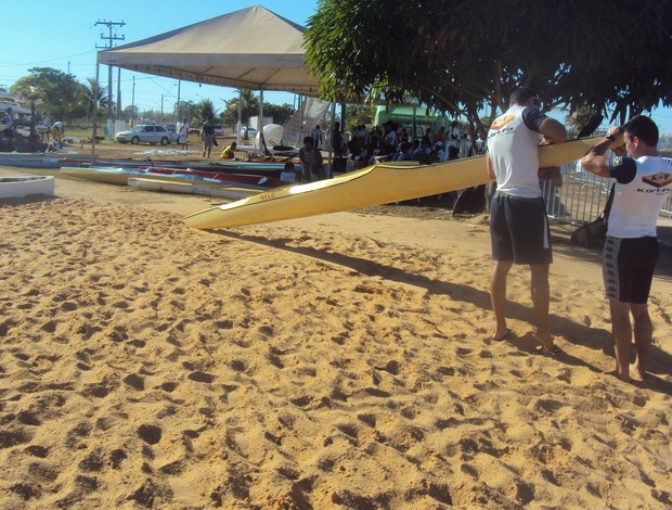 Praia da Graciosa recebe Campeonato Brasileiro de Canoagem (Foto: Marcos Martins/G1)