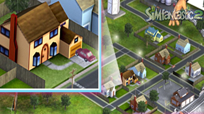 A casa dos Simpsons aparece em uma miniatura de The Sims 2: Tempo Livre, bem escondida (Foto: Reprodução/SimFantastic2)