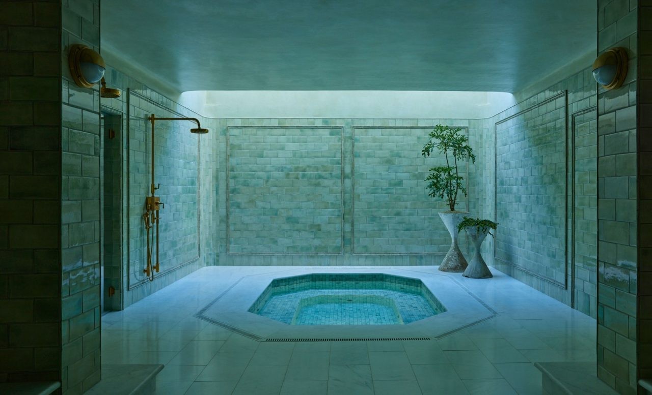 Sala de spa (Foto: Yoshihiro Makino / Architectural Digest / Reprodução)