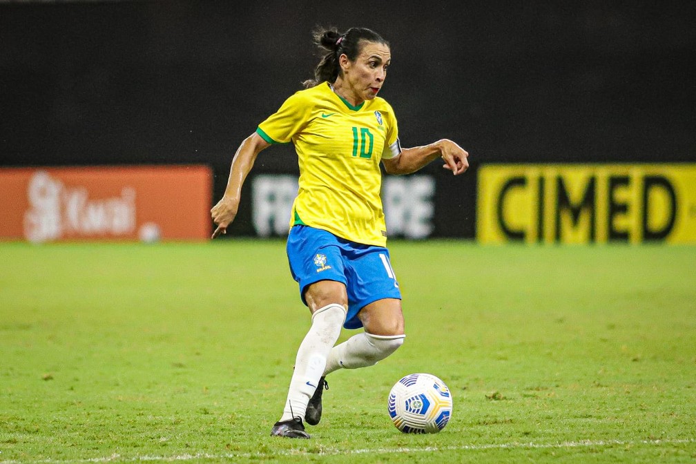 Marta participou de dois dos três jogos — Foto: João Normando/FAF