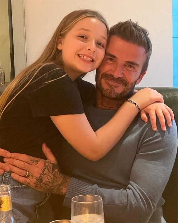 Harper Seven e David Beckham (Foto: Reprodução / Instagram)