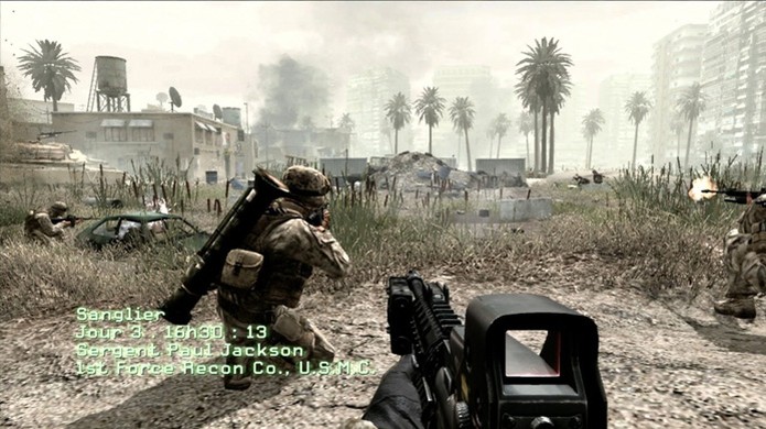 Call of Duty 4: Modern Warfare trouxe um estilo de guerra mais próximo da geração atual (Foto: Reprodução/YouTube) (Foto: Call of Duty 4: Modern Warfare trouxe um estilo de guerra mais próximo da geração atual (Foto: Reprodução/YouTube))