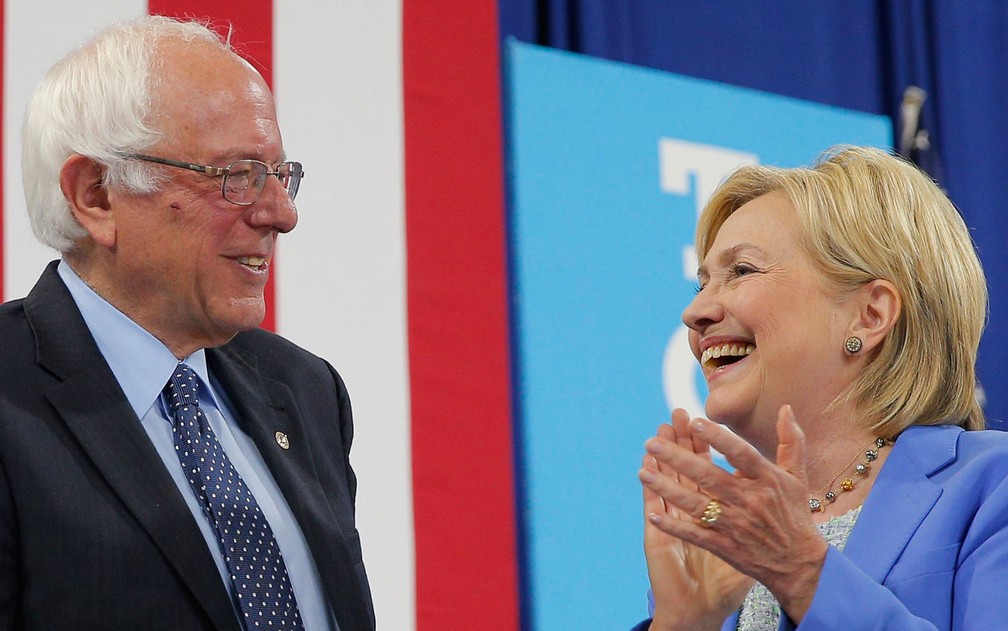 Bernie Sanders concorreu em 2016 com Hillary Clinton pela nomeação do Partido Democrata — Foto: Reuters/Brian Snyder