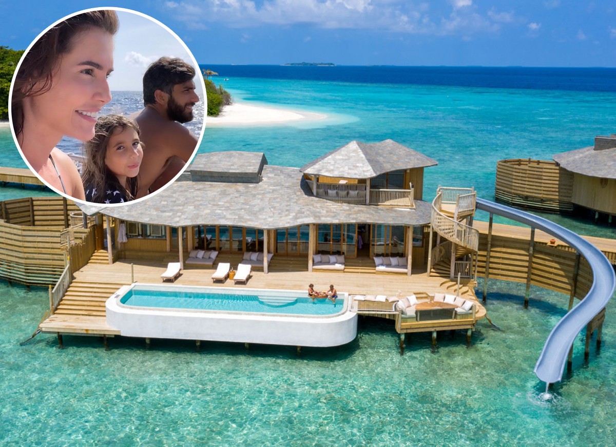 Deborah Secco escolhe o resort Soneva Fushi para seguir com as férias nas Ilhas Maldivas (Foto: Reprodução / Instagram e Soneva Fushi)