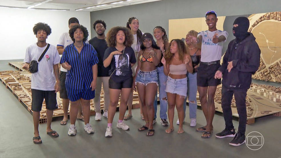 Alguns dos alunos da primeira turma do Crias da Música — Foto: Reprodução/TV Globo