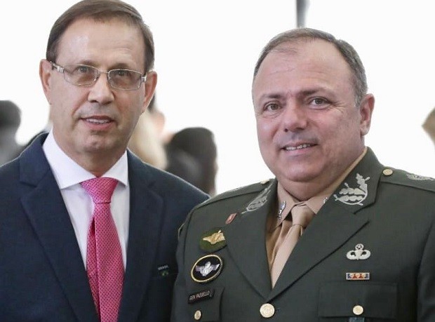 Carlos Wizard Martins e o ministro interino da Saúde, general Eduardo Pazuello (Foto: Reprodução/Instagram)