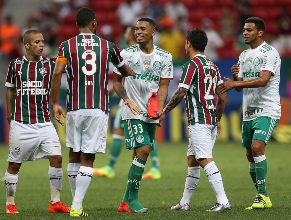 �ltima partida do Brasileir�o no Man� Garrincha foi em 28 de agosto de 2016: vit�ria do Palmeiras sobre o Fluminense, por 2x0.  (Foto: Cesar Greco/Ag Palmeiras/Divulga��o)