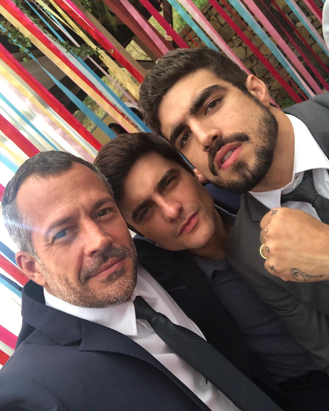 Malvino Salvador, Guilherme Leicam e Caio Castro (Foto: Reprodução / Instagram)