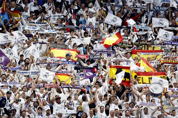 Torcida do Real Madrid na final da Champions League no State de France (Foto:  ANP via Getty Images)