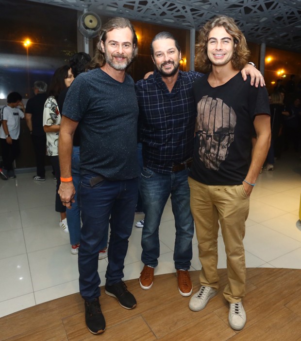 João Vitti, Marcelo Serrado e Rafael Vitti (Foto: AgNews)