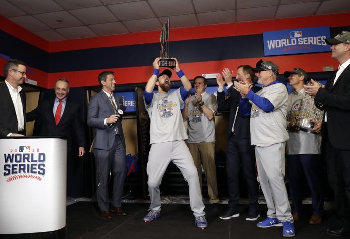 O outfielder Ben Zobrist, do Chicago Cubs, foi eleito o MVP da World Series (Foto: Reuters/David J. Phillip/ USA TODAY Sports)