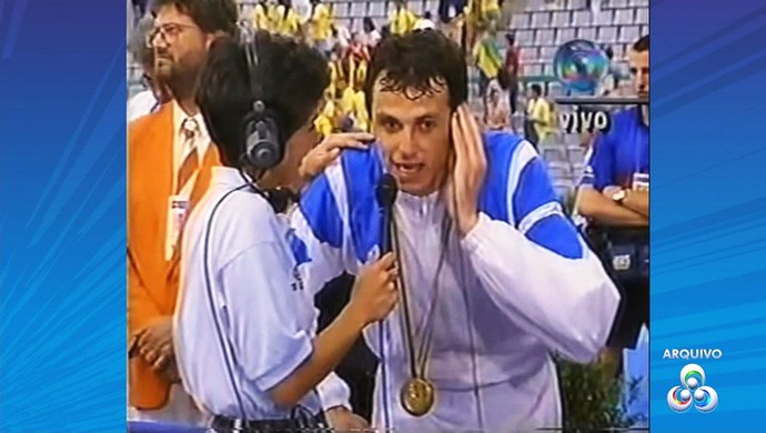 Carlão, campeão olímpico em Barcelona, em 1992 (Foto: Reprodução/Rede Amazônica Acre)