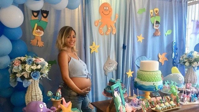 Juliana Diniz grávida no chá de bebê da filha (Foto: Reprodução instagram)