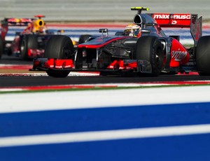 lewis hamilton mclaren vettel rbr gp dos eua (Foto: Agência AFP)