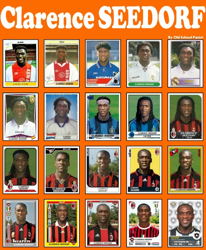 Do Ajax ao Botafogo: veja as figurinhas de Clarence Seedorf, agora
