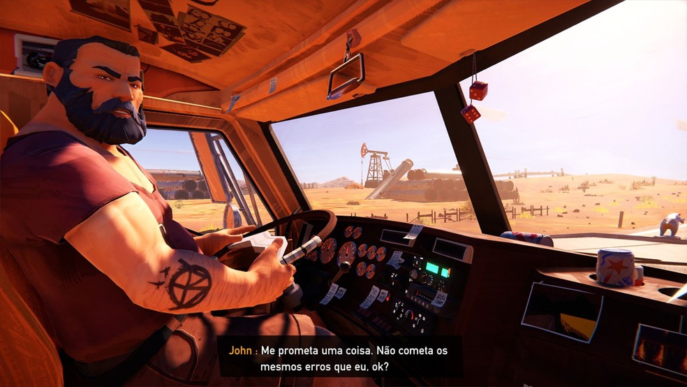 Road 96 é um game focado em narrativa sobre uma viagem de fuga e nos personagens que o jogador conhece pelo caminho — Foto: Reprodução/Steam