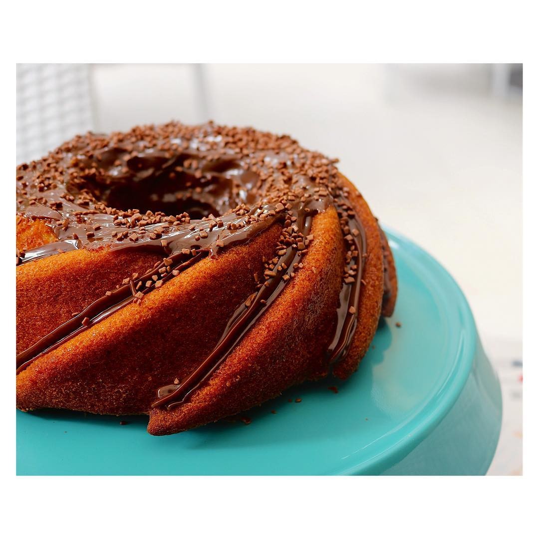 O bolo de cenoura do Espaço D Gastronomia (Foto: Divulgação)