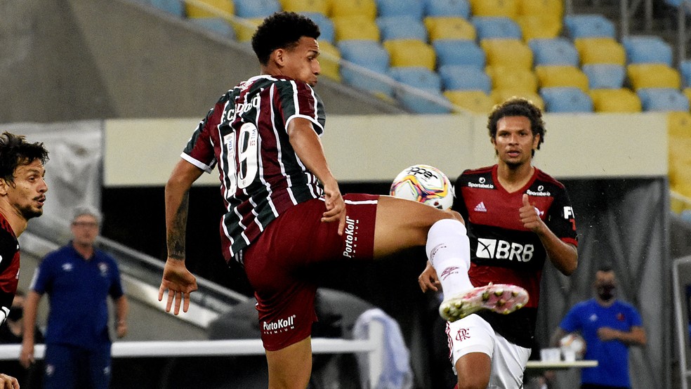 Felippe Cardoso em Flamengo x Fluminense — Foto: Mailson Santana / FFC