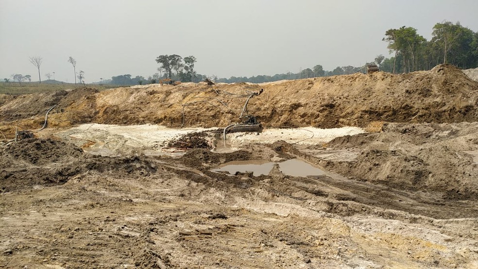 Polícia Civil fecha garimpos ilegais em Altamira, no PA — Foto: Reprodução / Polícia Civil