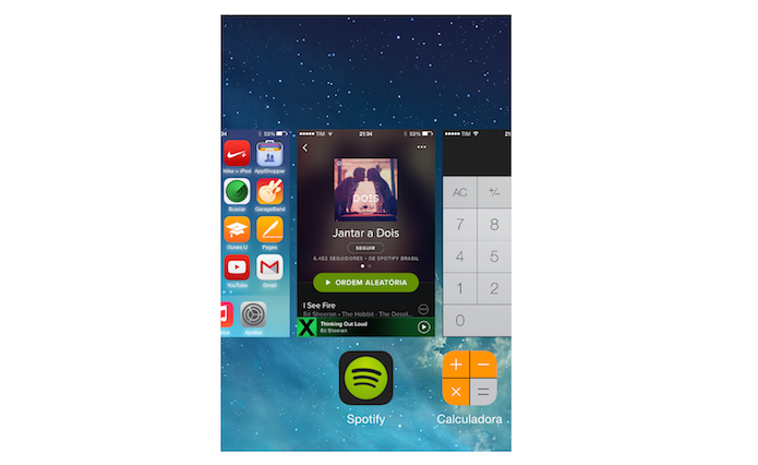 Fechando o Spotify no iOS (Foto: Reprodução/Marvin Costa)