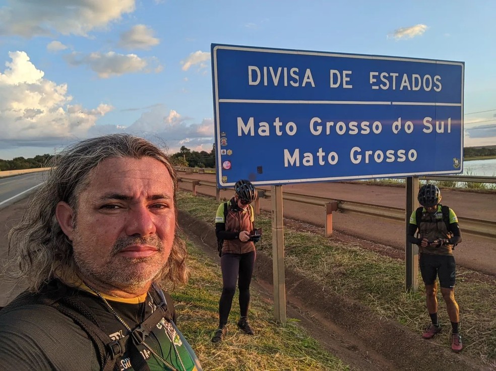 Reginaldo Dantas, ciclista acreano, pedalou até Mato Grosso do Sul — Foto: Arquivo Pessoal