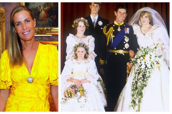 A estilista e ex-modelo India Hicks tinha 13 anos quando foi dama de honra do casamento do Príncipe Charles com a Princesa Diana (1961-1997) no ano de 1980 (Foto: Getty Images)