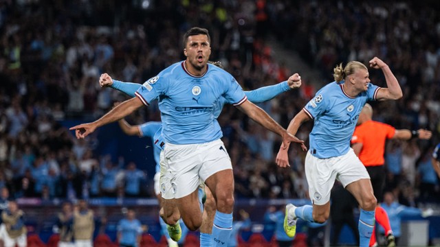 Manchester City vence a Inter de Milão com gol de Rodri e conquista a Champions League