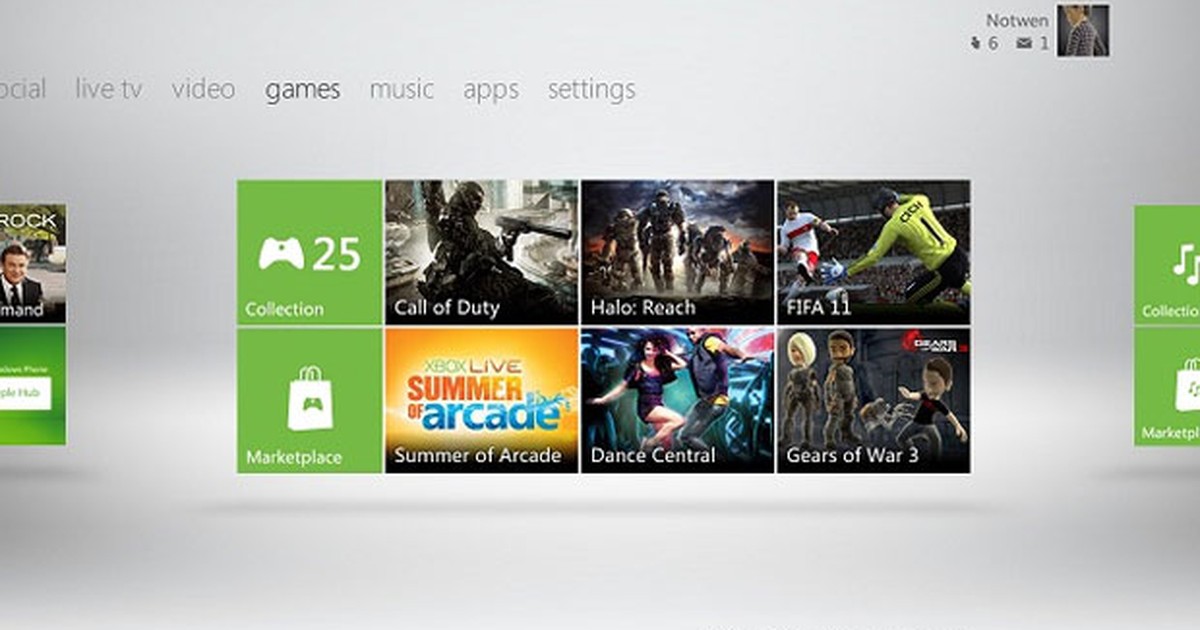 G1 - Atualização com novo menu do Xbox 360 será lançada no dia 6 de ...