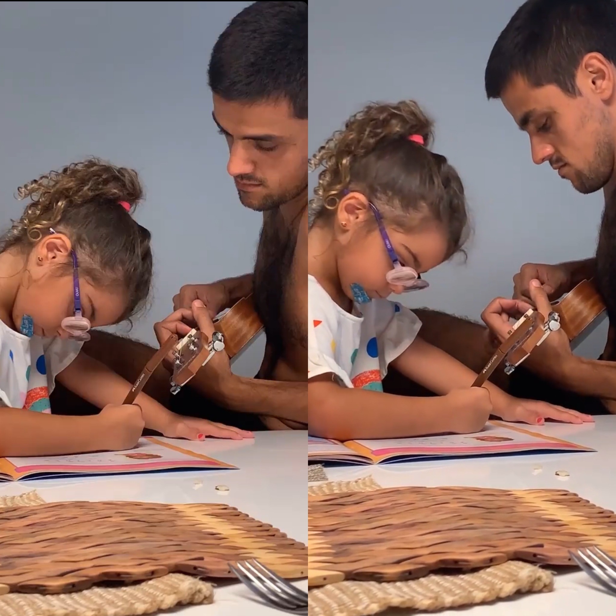 Felipe Simas encanta em vídeo ao lado da filha, Maria (Foto: Instagram)