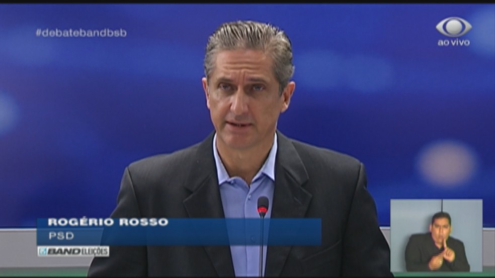 Rogério Rosso (PSD), candidato ao governo do Distrito Federal (Foto: TV Band/Reprodução)