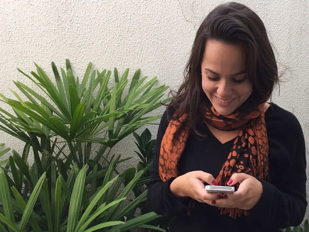 Camila Gazotto redatora e atendente de WhatsApp em Campinas (Foto: Ricardo Bueno)