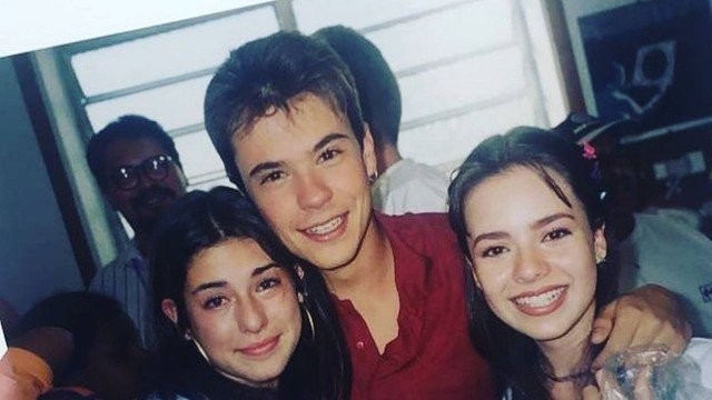 Fernanda Paes Leme, Paulo Vilhena e Sandy em 1998 (Foto: Reprodução/Instagram)
