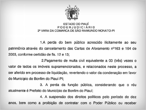 Decisão TJ - Paulo Henrique (Foto: Tribunal de Justiça do Piauí)