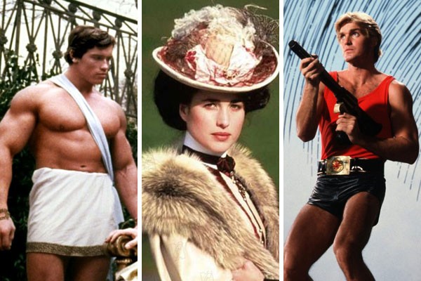 Arnold Schwarzenegger , Andie MacDowell e Sam J. Jones foram alguns dos atores que tiveram as vozes dubladas na própria língua  (Foto: Divulgação)