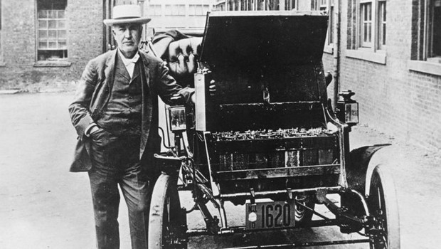 BBC Thomas Edison era o orgulhoso proprietário de um carro elétrico (Foto: Getty Images via BBC)