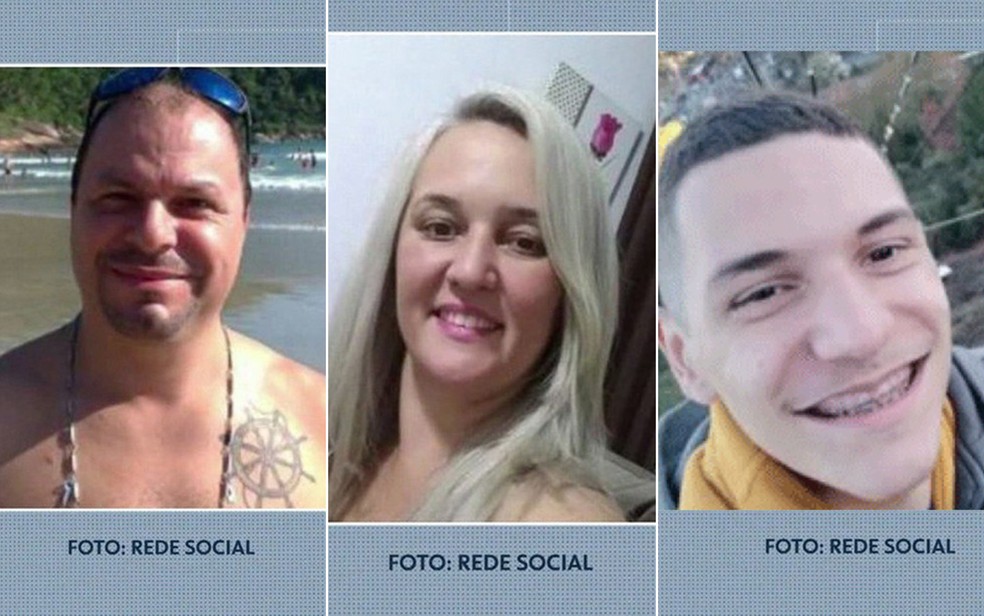Romuyuki, Flaviana e Juan foram encontrados carbonizados no ABC — Foto: Reprodução/TV Globo