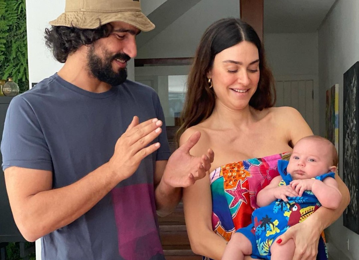 Thaila Ayala e Renato Góes celebram 3 meses de Francisco (Foto: Reprodução/Instagram)