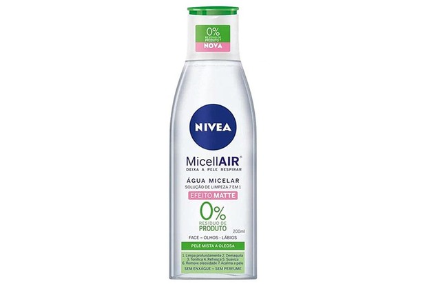 A fórmula poderosa do Nivea Micellair promete uma limpeza profunda sem deixar qualquer resquício do produto na pele (Foto: Reprodução/Amazon)