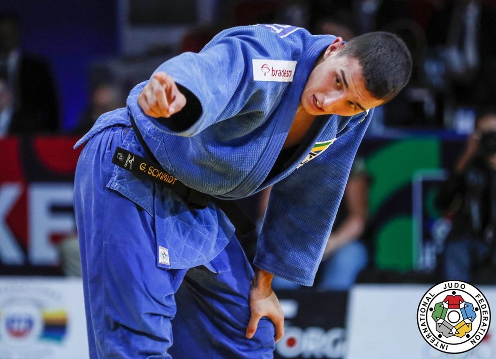 Guilherme Schmidt conquista o ouro no Grand Slam de Antalya — Foto: IJF