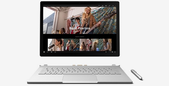 Surface Book, híbrido de notebook e tablet da Microsoft (Foto Divulgação)
