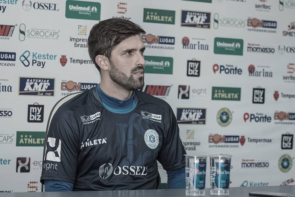 Diego Sacoman, zagueiro do São Bento — Foto: Neto Bonvino/EC São Bento